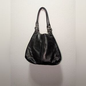 Prada Vitello Diano Black Leather Shoulder Bag 334852